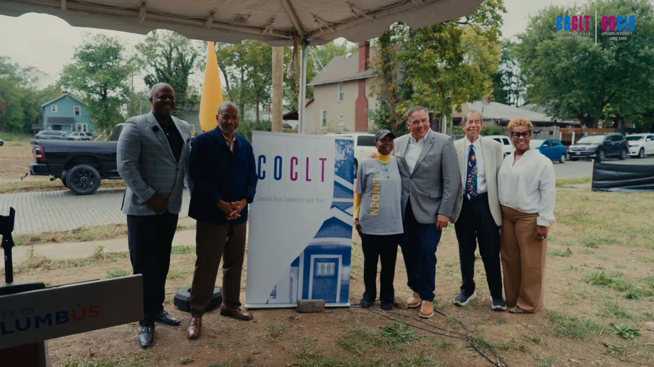 Community leaders at a client's groundbreaking event in Columbus